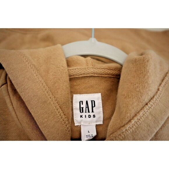 GAP Kids 781297-01-1 Kids Sz L (10) Brown Plaid Arch Logo Full Zip Fleece Jacket - Picture 3 of 8